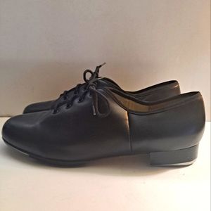 Capezio Tele Tone Tap shoes, black, M's 11.5 CG 55A 81. Fits Size 10!